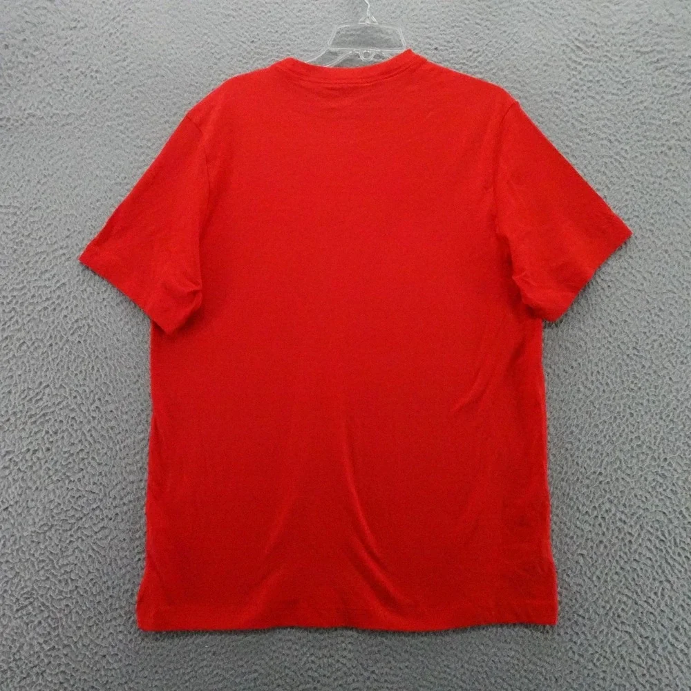 Nike Mens Tee Shirt Red‎ Short Sleeve Embroidered Futura Logo Large NEW